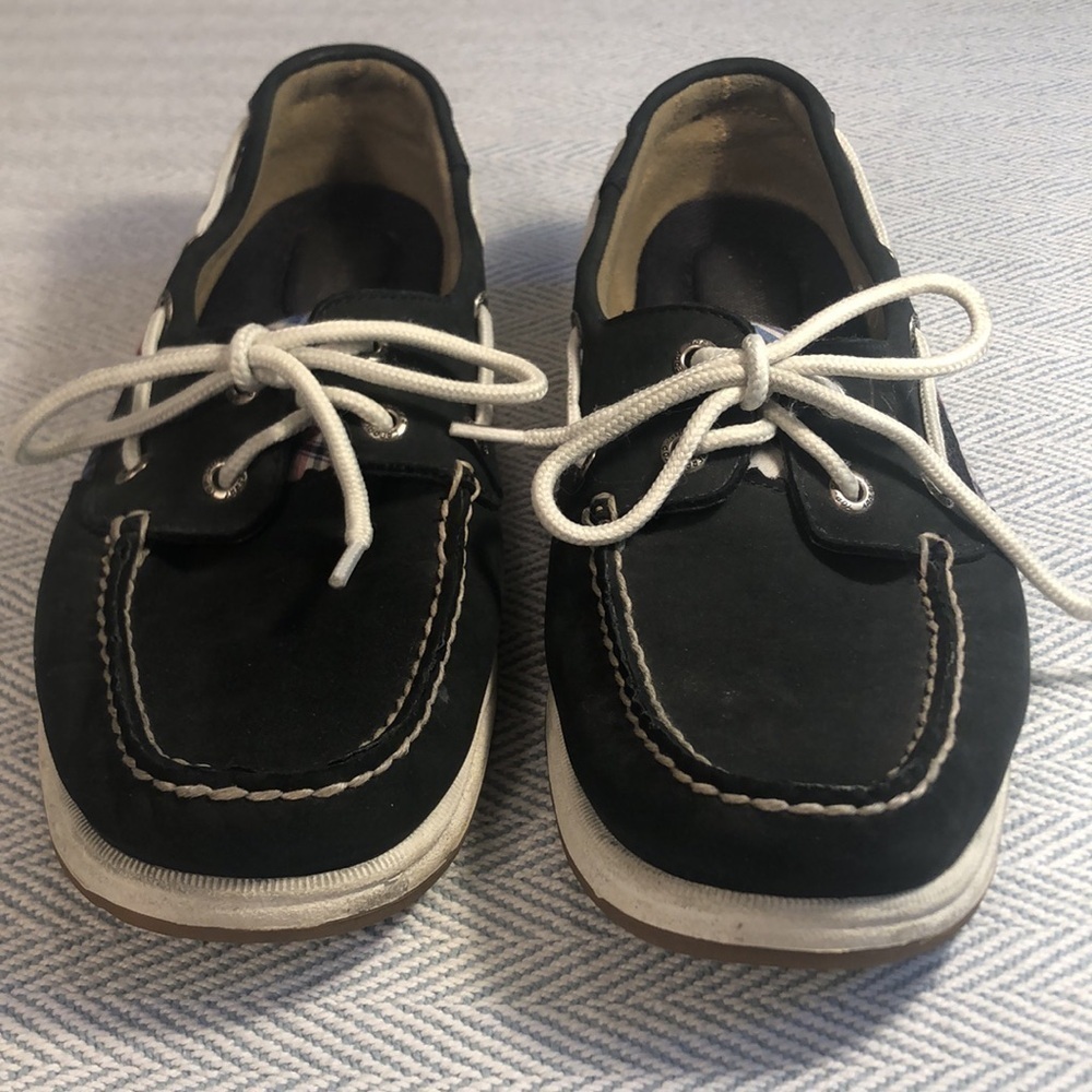 SPERRY Women’s Top Siders 9.5 M Navy & Plaid USED Good Condition - Picture 2 of 16